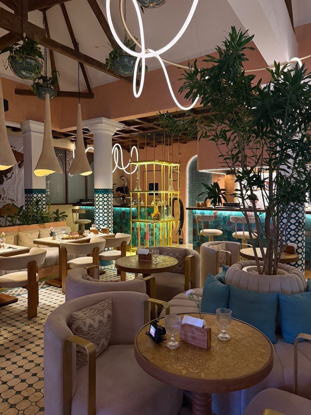 120-inch Daylight Projection System — SILK Restaurant, Canggu